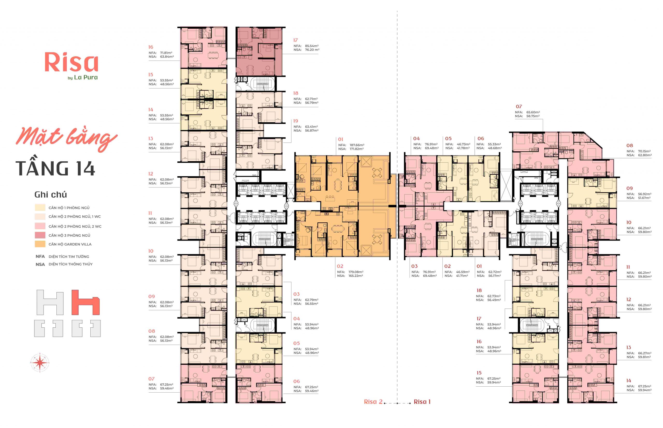 Mặt Bằng The La Pura