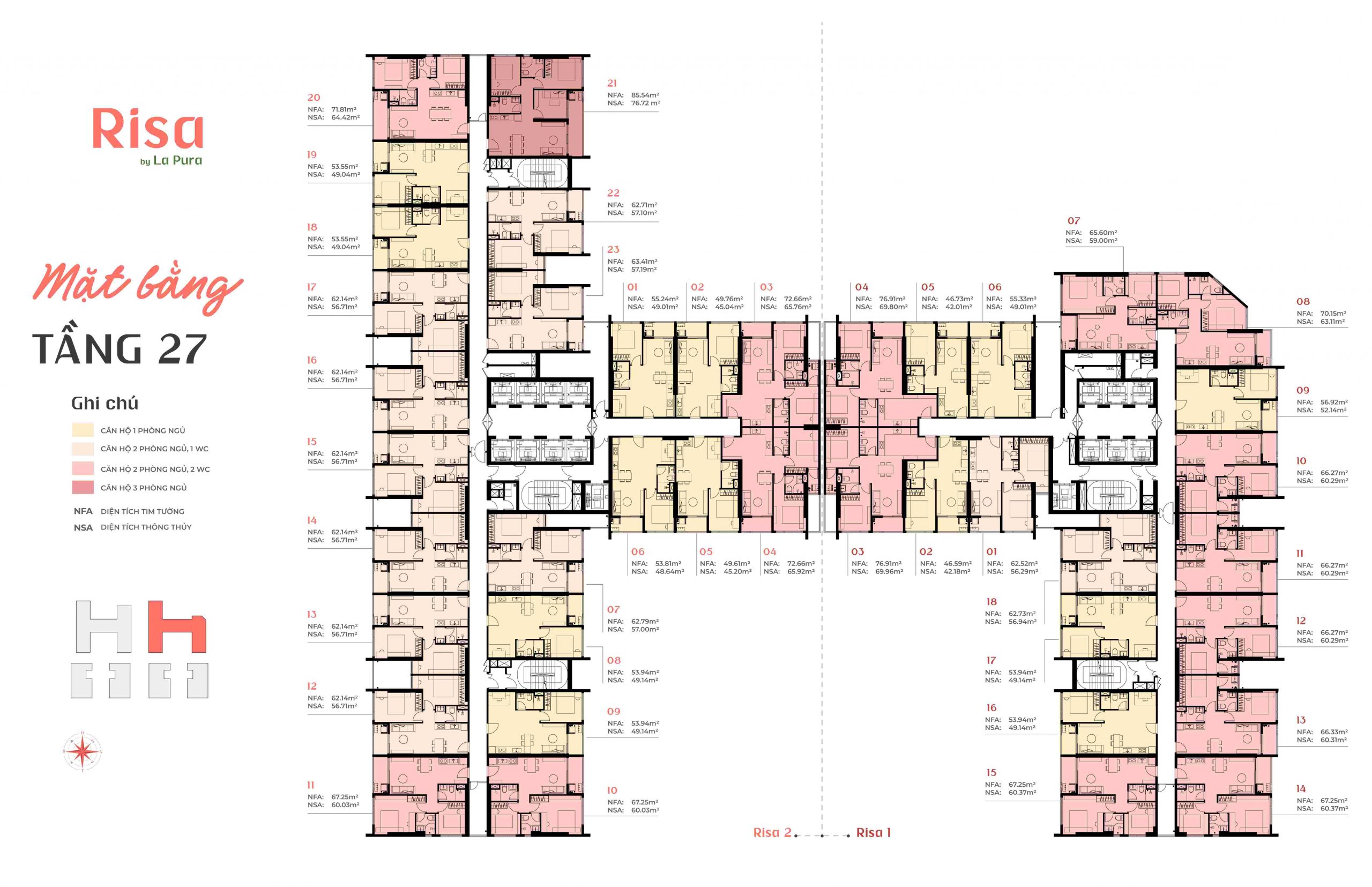 Mặt Bằng The La Pura