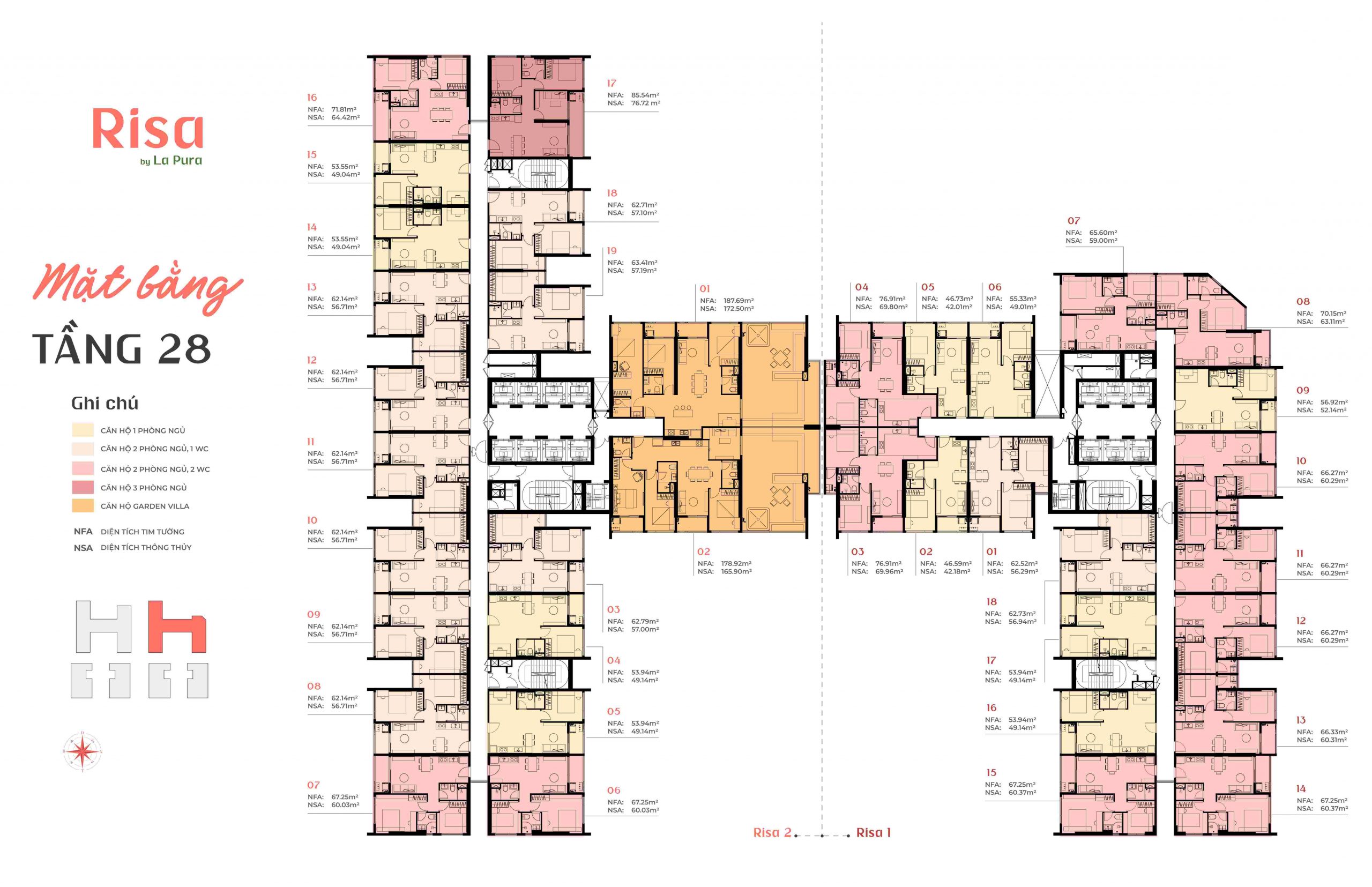 Mặt Bằng The La Pura