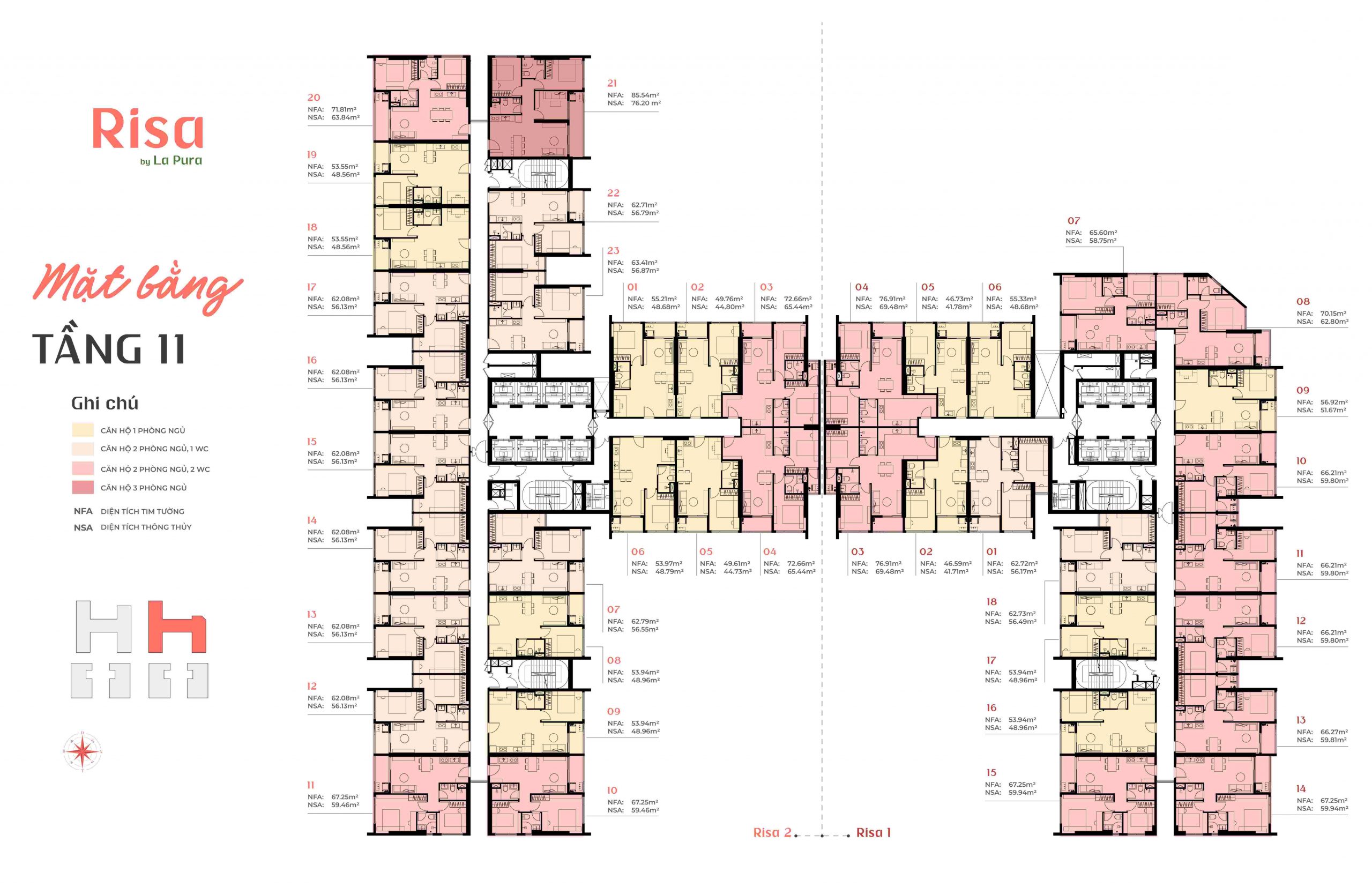 Mặt Bằng The La Pura