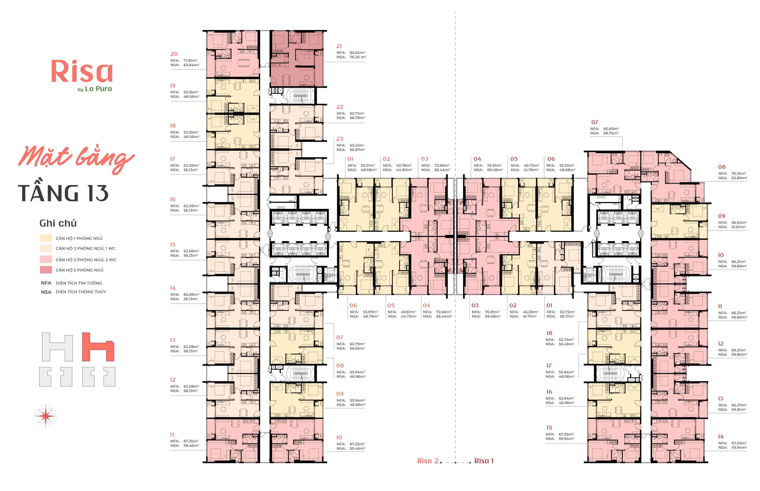 Mặt Bằng The La Pura