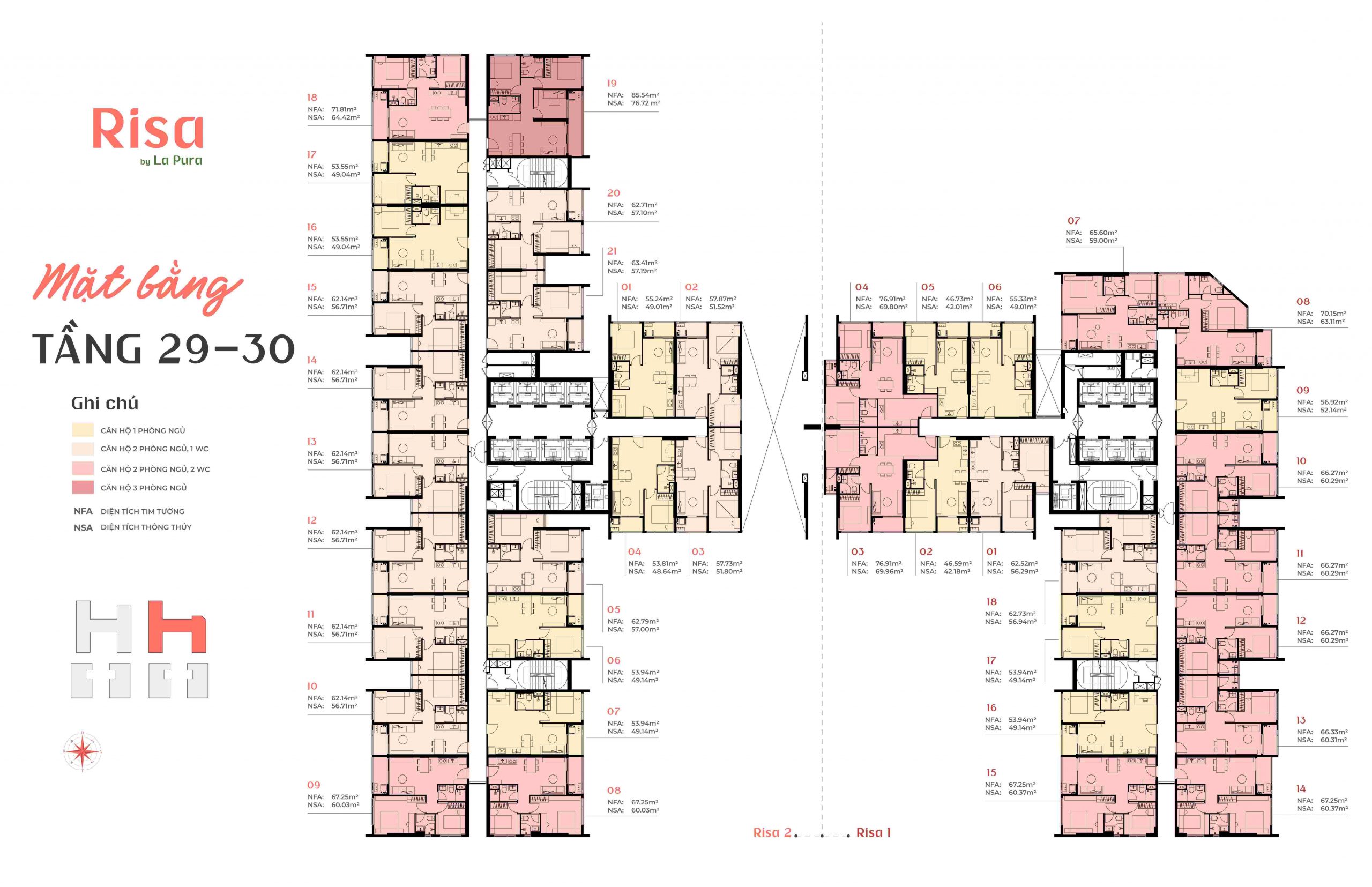 Mặt Bằng The La Pura