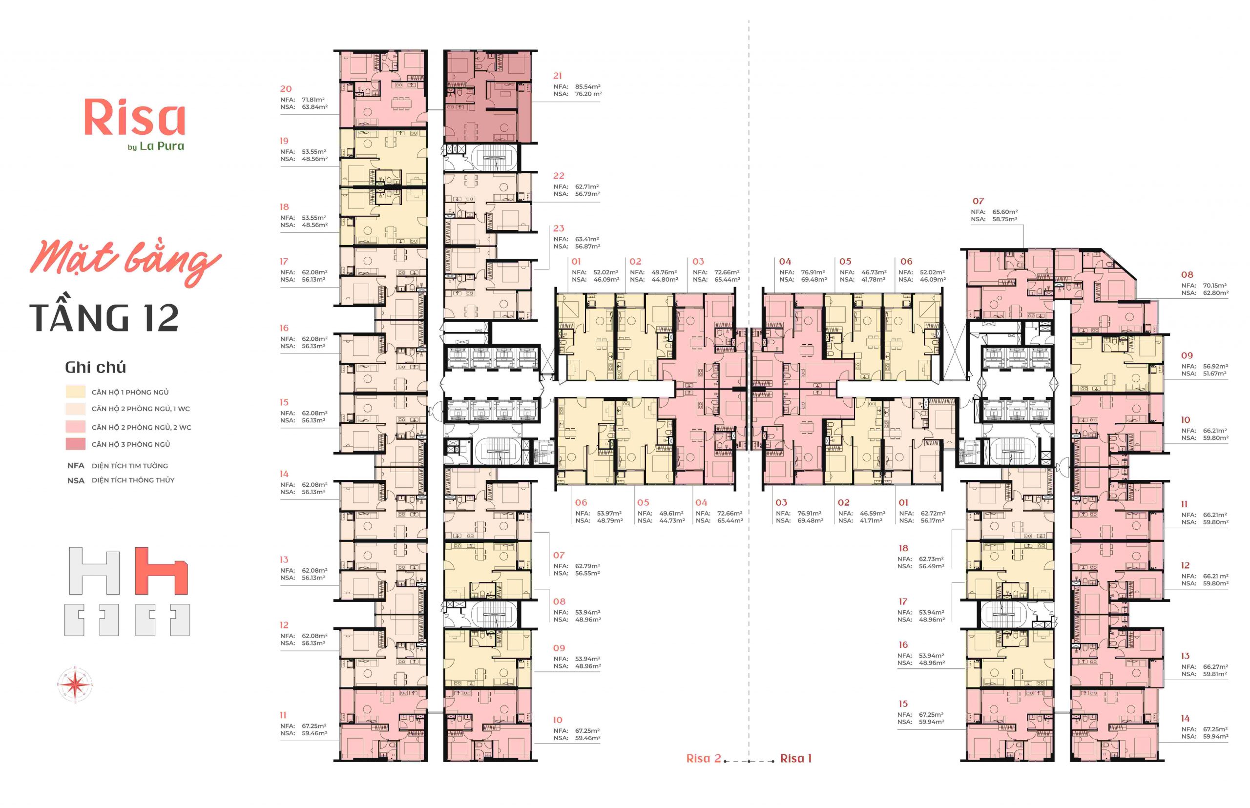 Mặt Bằng The La Pura