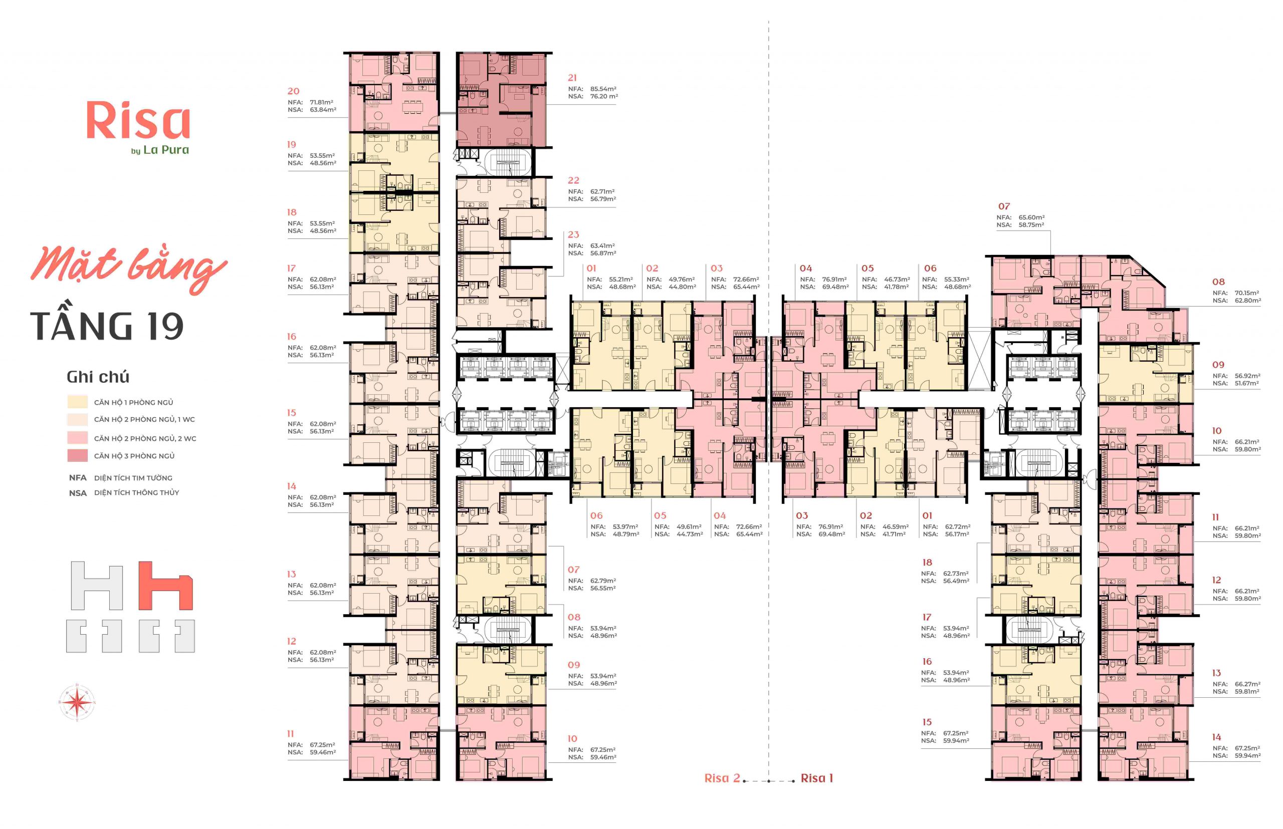 Mặt Bằng The La Pura